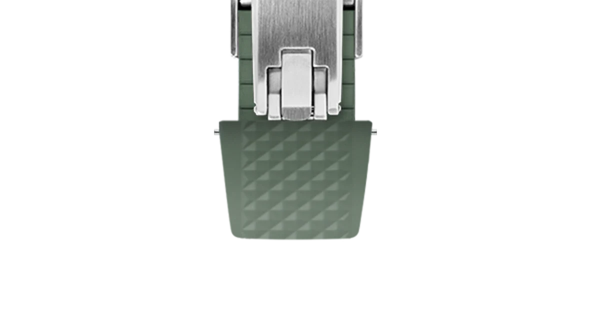 Olive Green Waffle CTS Rubber Strap - Image 7