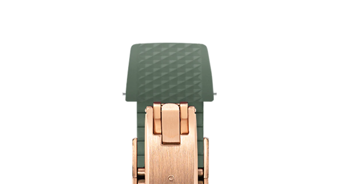Olive Green Waffle CTS Rubber Strap - Image 8