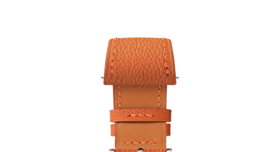 Overstock: Orange Chevre Slim Strap - Image 6