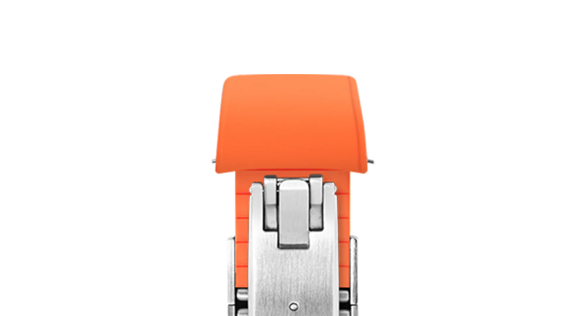 Orange Curved CTS Rubber Strap - Image 10