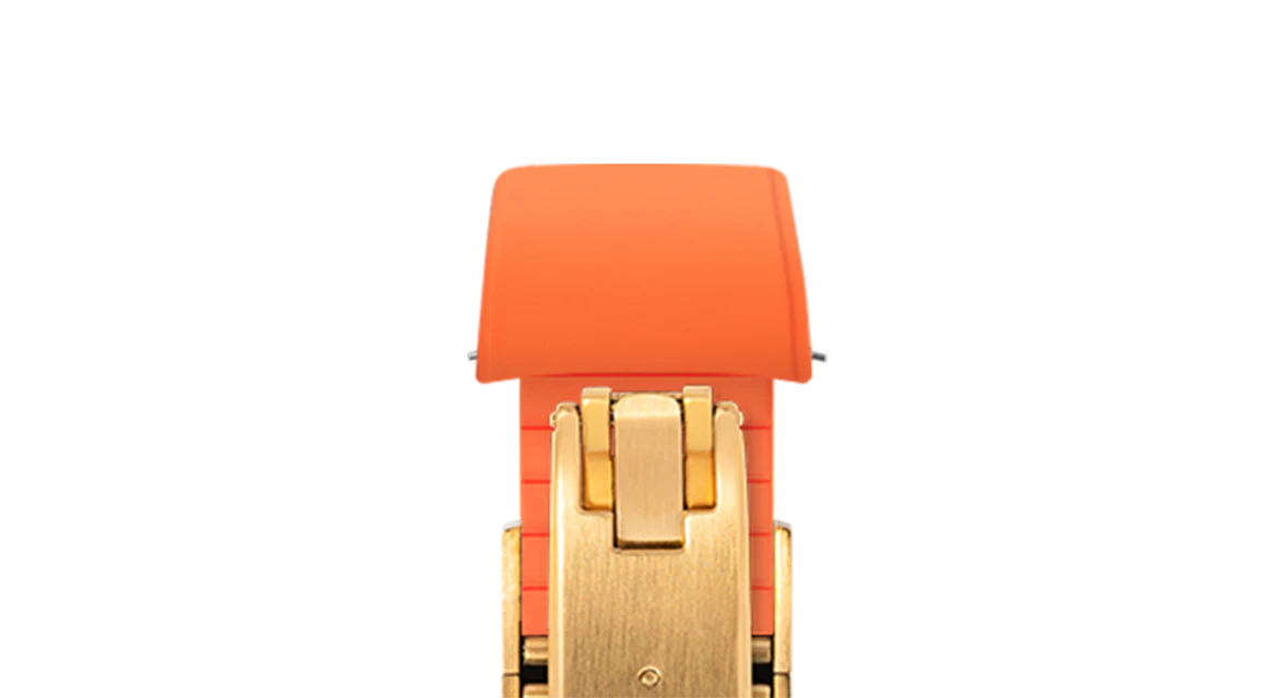 Orange Curved CTS Rubber Strap - Image 14