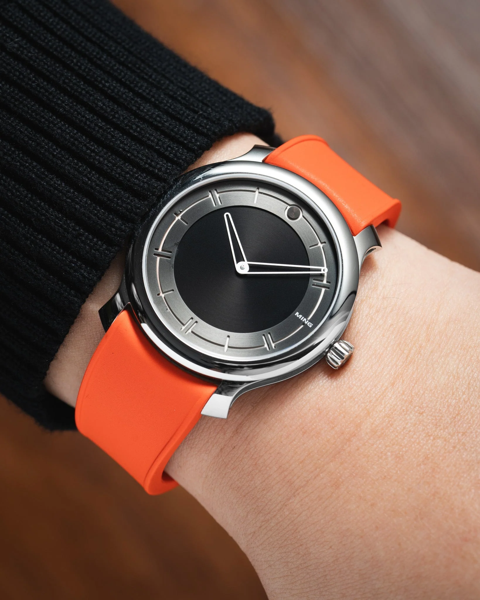 Orange Curved CTS Rubber Strap - Image 5