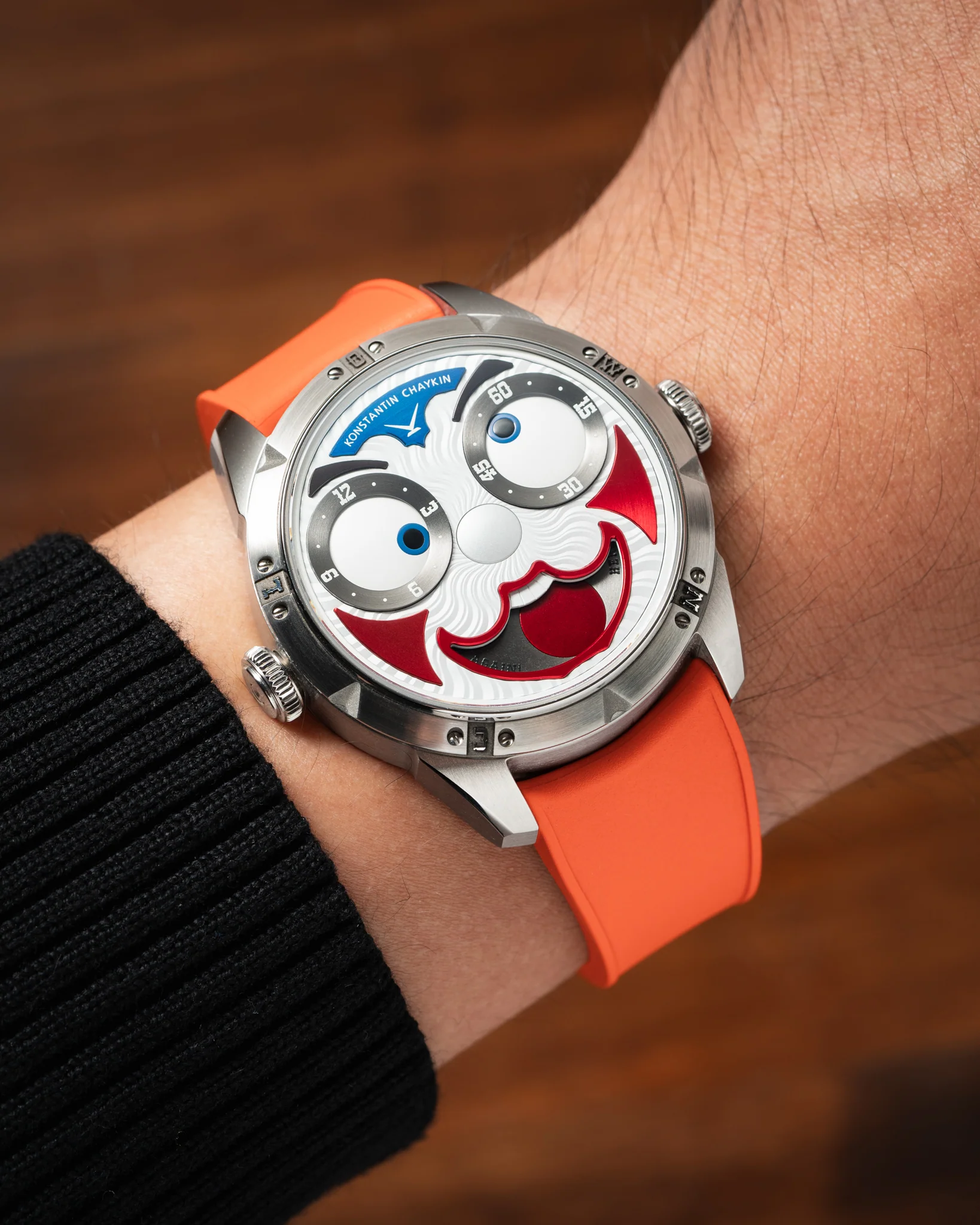 Orange Curved CTS Rubber Strap - Image 6