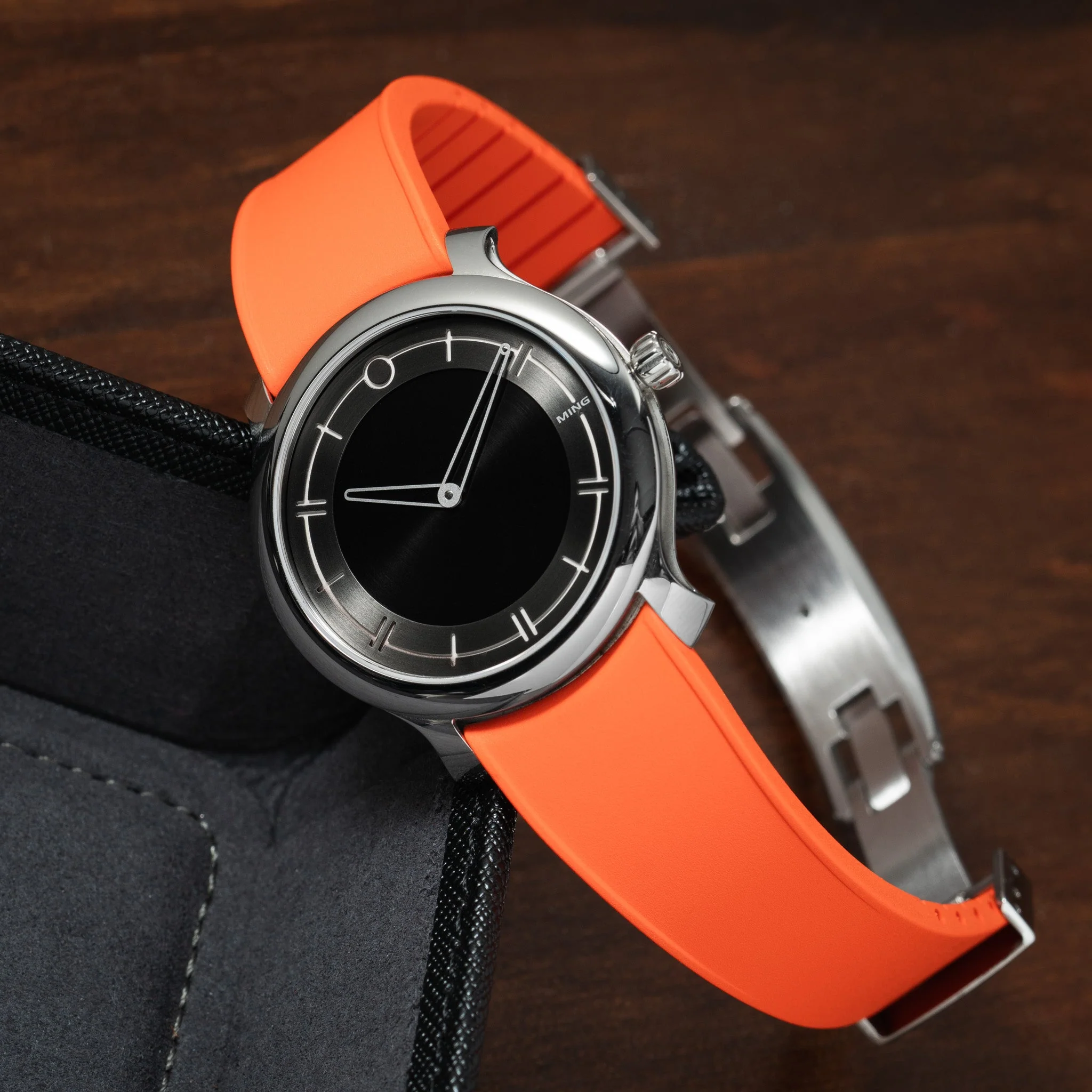 Orange Curved CTS Rubber Strap - Image 7