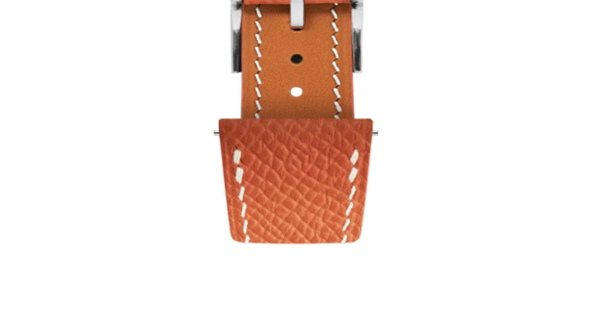 Orange Epsom Slim Strap - Image 5