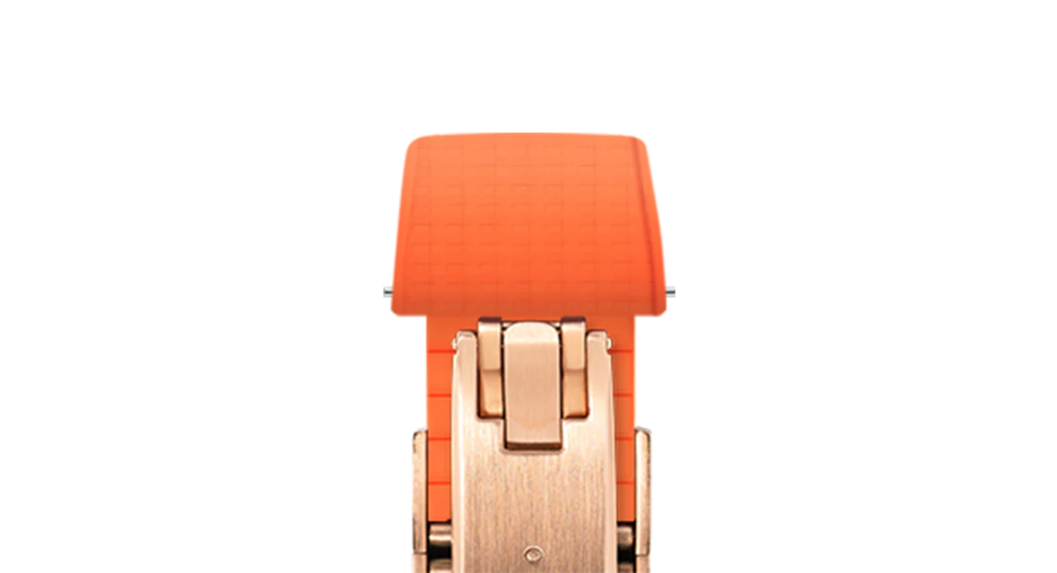 Orange Mosaic CTS Rubber Strap - Image 8