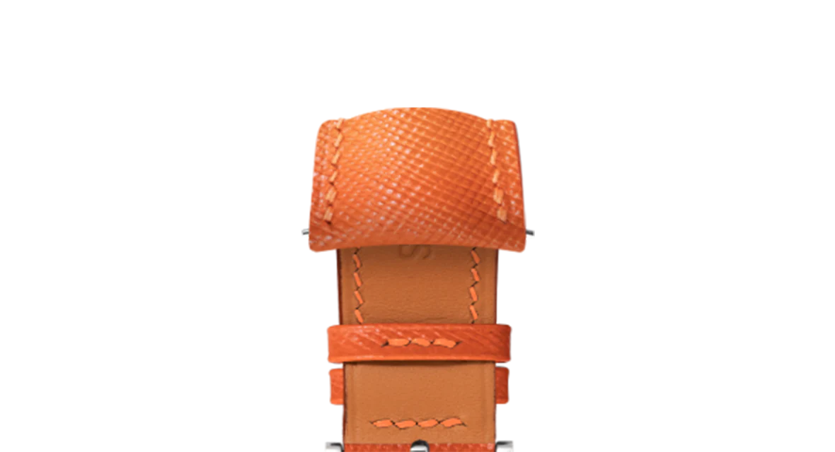 Orange Saffiano Signature (Curved) Strap - Image 4