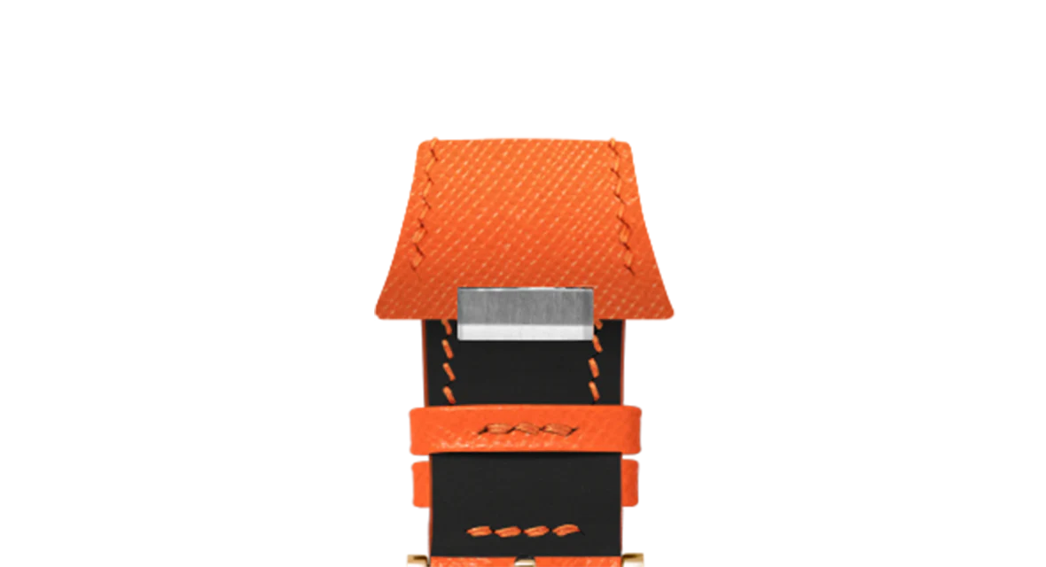 Orange Saffiano Strap for Tissot PRX - Image 11