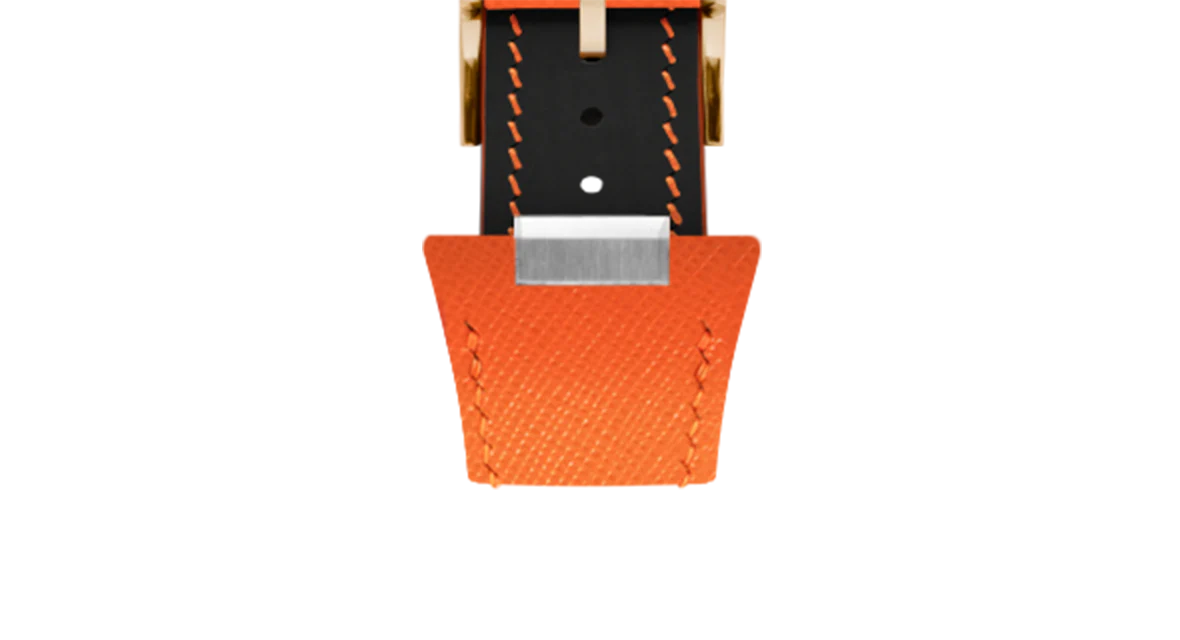 Orange Saffiano Strap for Tissot PRX - Image 12