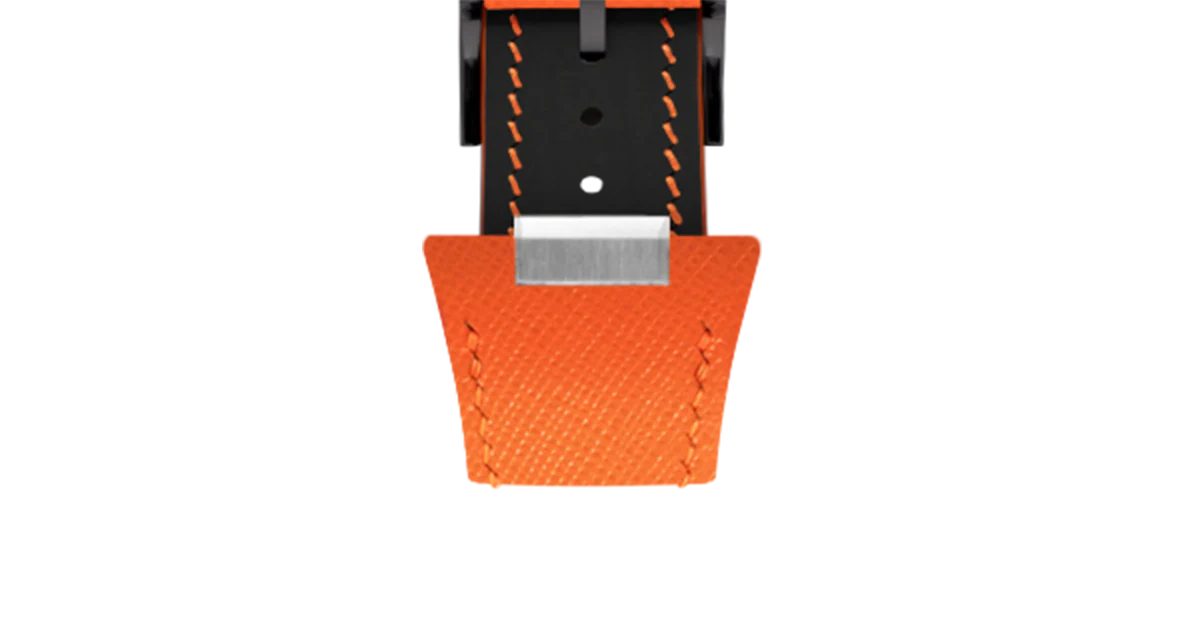 Orange Saffiano Strap for Tissot PRX - Image 14