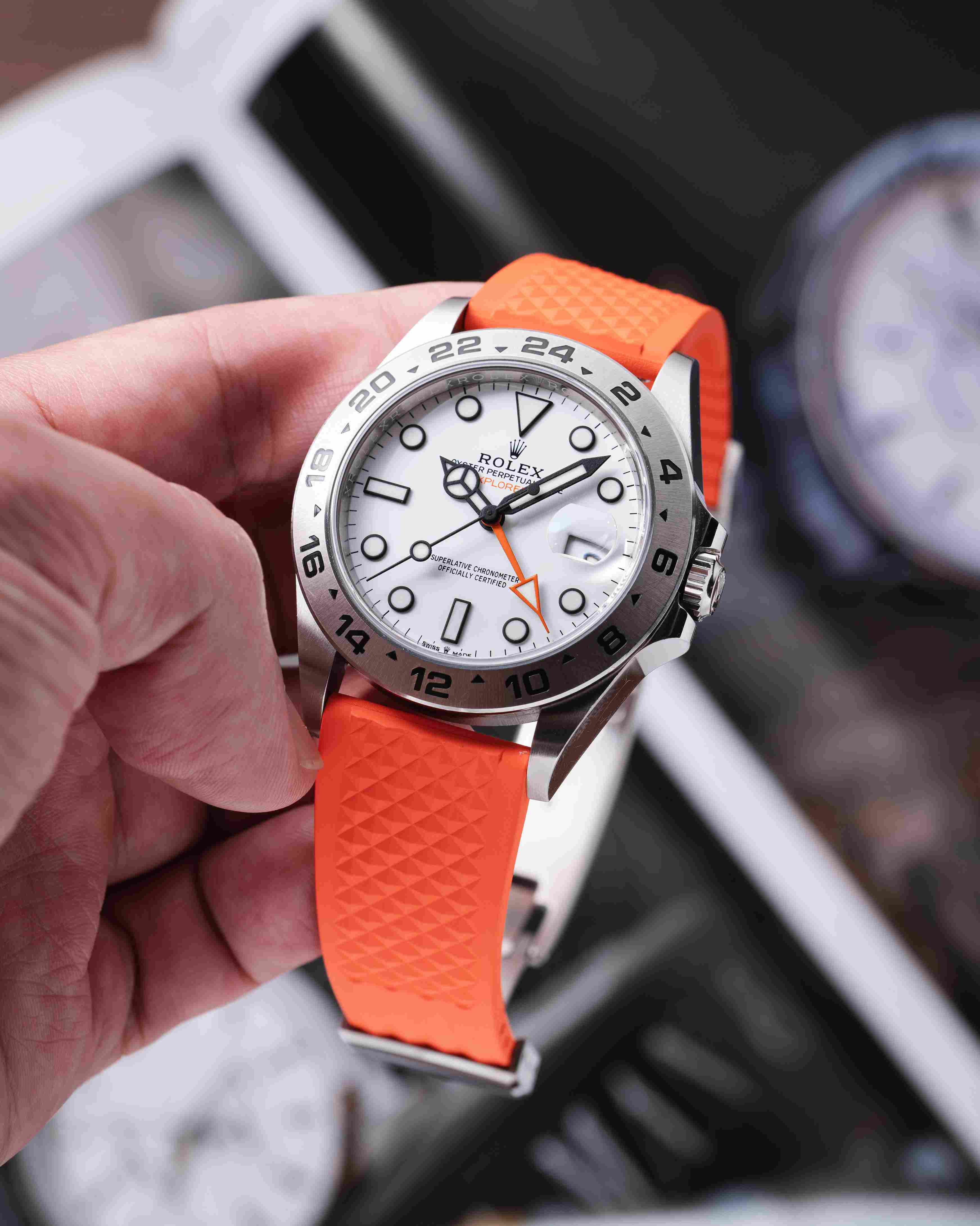 Orange Waffle CTS Rubber Strap - Image 9