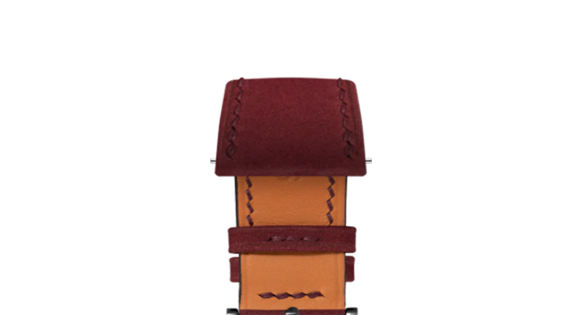 Overstock: Wine Red Nubuck Slim Strap - Image 6