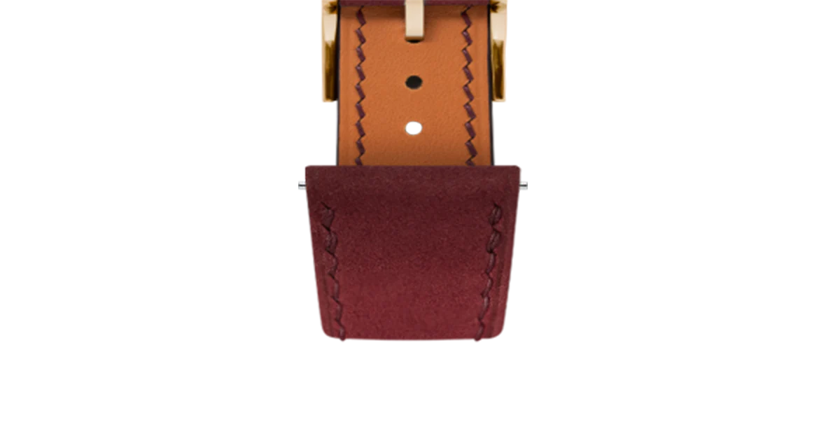 Overstock: Wine Red Nubuck Slim Strap - Image 7