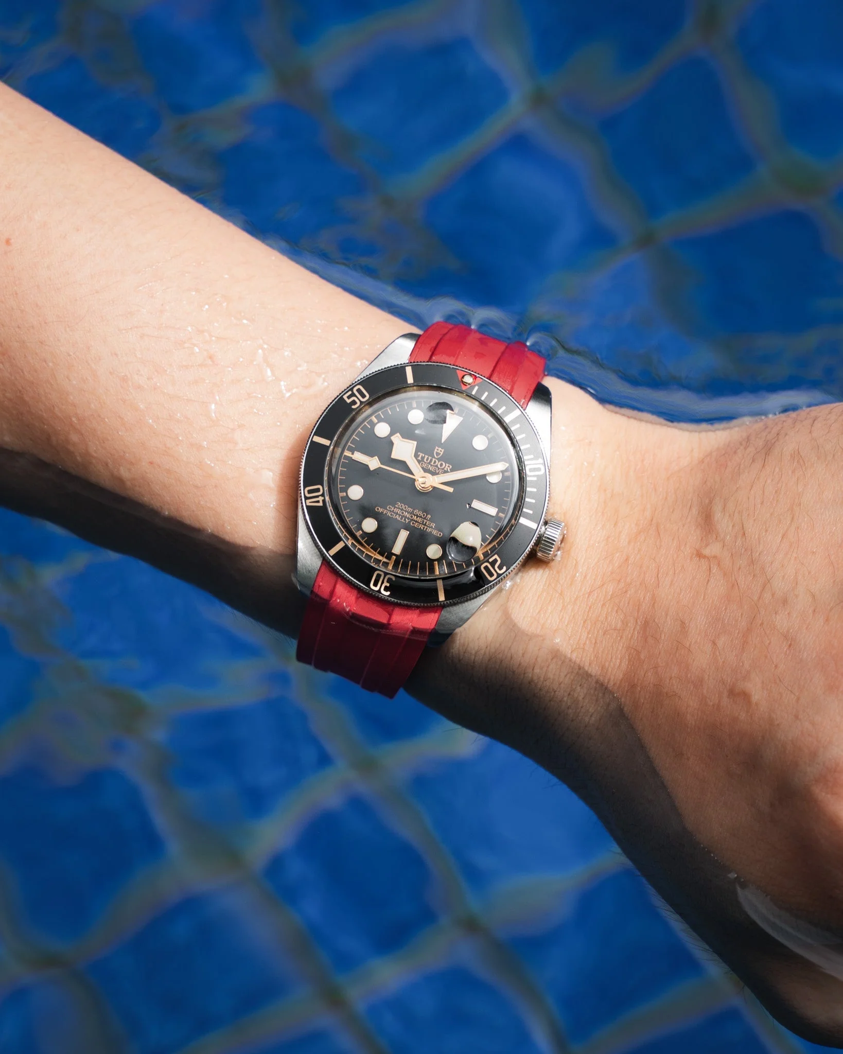 Red CTS Rubber Strap for Tudor BB58 - Image 3