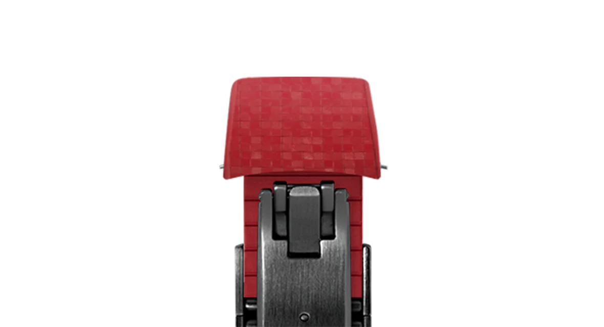 Red Curved CTS Rubber Strap for MB&F MAD1 - Image 12