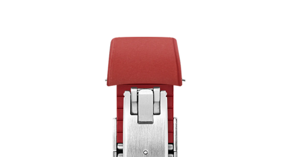 Red Curved CTS Rubber Strap - Image 5