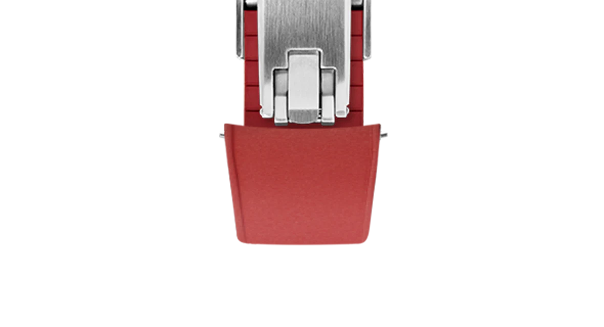 Red Curved CTS Rubber Strap - Image 6