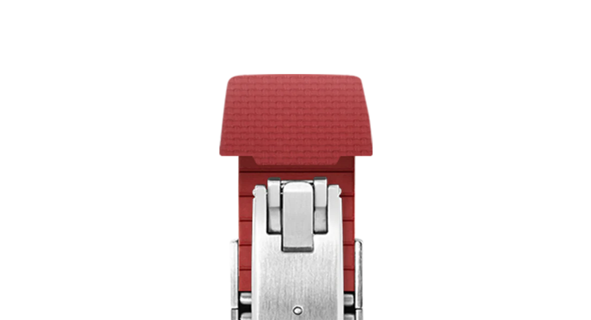 Red Sailcloth CTS Rubber Strap for Atelier Wen Perception - Image 6
