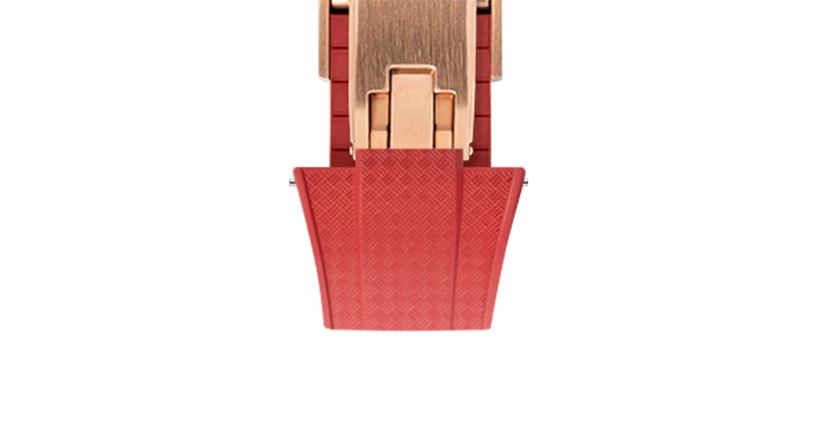 Red CTS Rubber Strap for Tissot PRX - Image 10