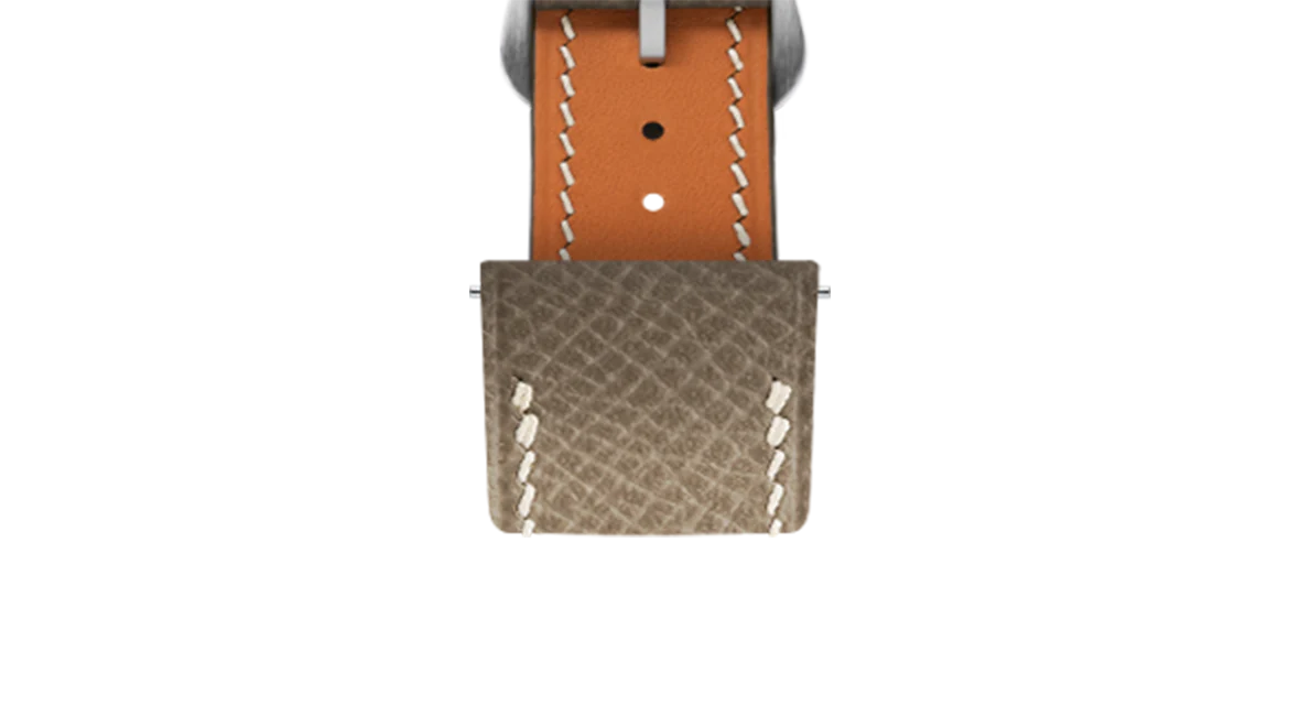 Taupe Epsom Strap for Cartier Santos-Dumont - Image 5