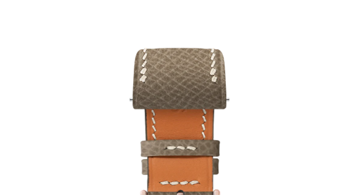 Taupe Epsom Strap for Cartier Santos-Dumont - Image 6