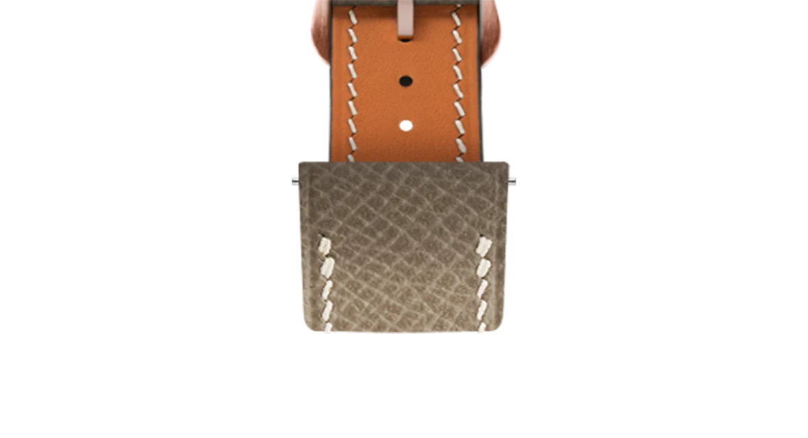 Taupe Epsom Strap for Cartier Santos-Dumont - Image 7