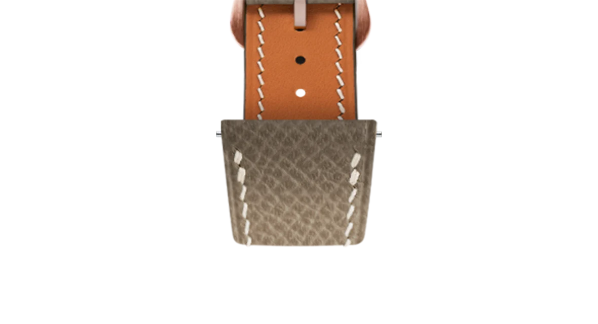 Taupe Epsom Strap for Cartier Tank - Image 7