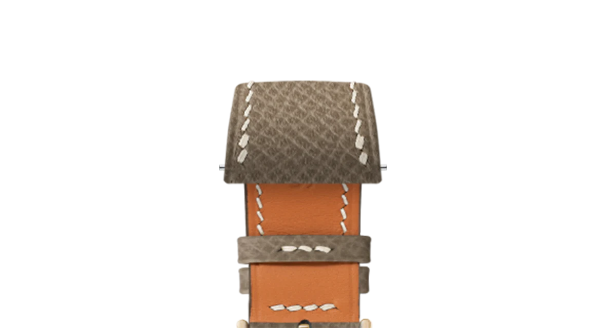 Taupe Epsom Strap for Cartier Tank - Image 8