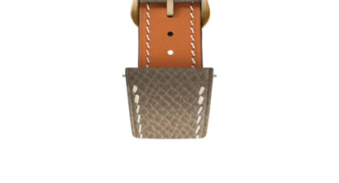 Taupe Epsom Strap for Cartier Tank - Image 9