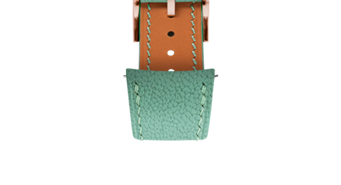 Overstock: Turquoise Chevre Slim (Curved) Strap - Image 7