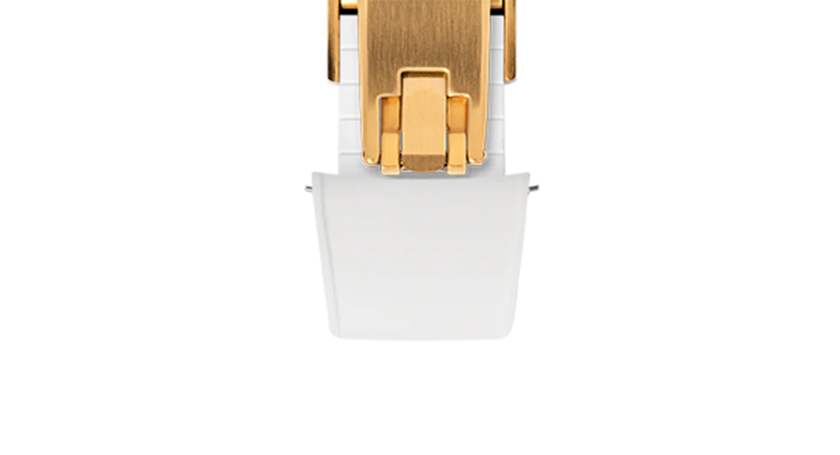 White Curved CTS Rubber Strap - Image 15
