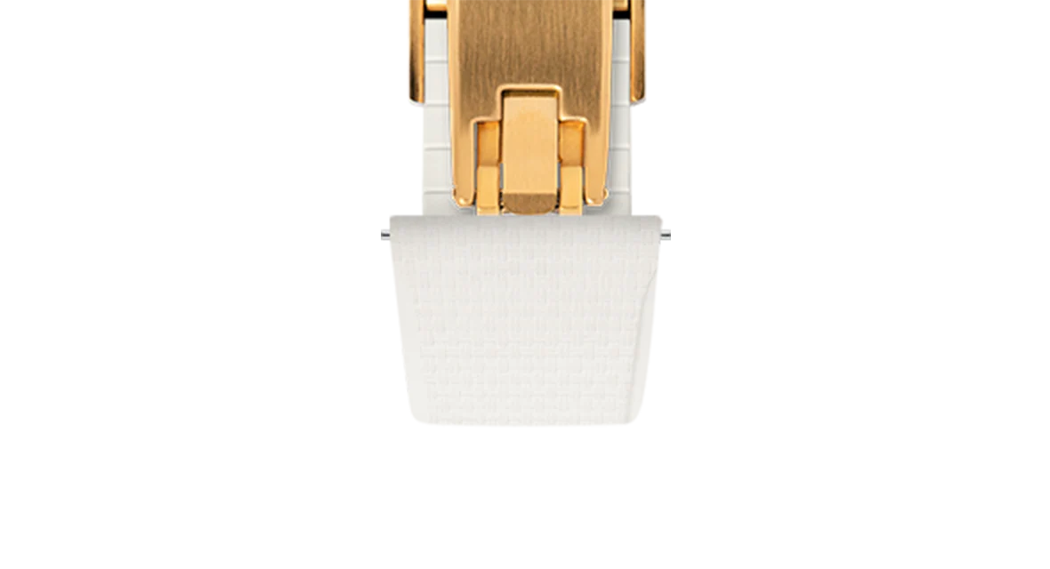 White Sailcloth CTS Rubber Strap for Cartier Santos de Cartier - Image 11