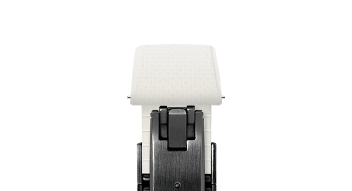 White Sailcloth CTS Rubber Strap for Cartier Santos de Cartier - Image 12
